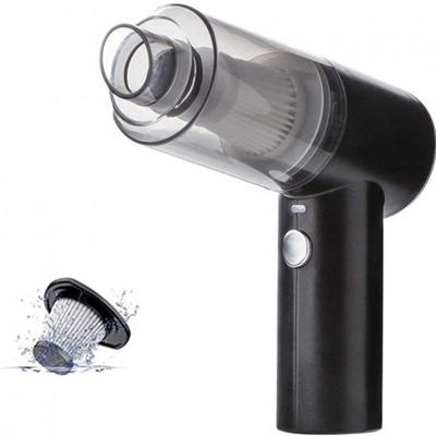 Portable Wireless Vacuum Cleaner Black ABS for Cars