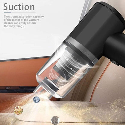 Portable Wireless Vacuum Cleaner Black ABS for Cars