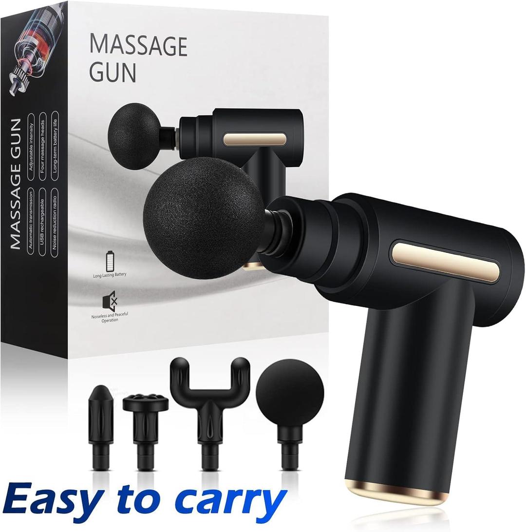 Relief Muscle Tension Massager Gun Black ABS