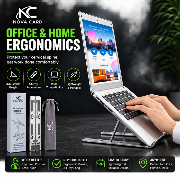 Metal Laptop Stand | Adjustable Foldable Laptop Stand |